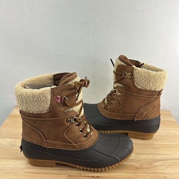 Tommy Hilfiger Rainah Duck Boot-Medium Brown- Size 7 M (Medium)- NIB - Picture 6 of 8